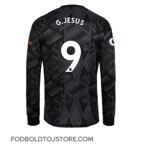 Arsenal Gabriel Jesus #9 Udebanetrøje 2022-23 Langærmet